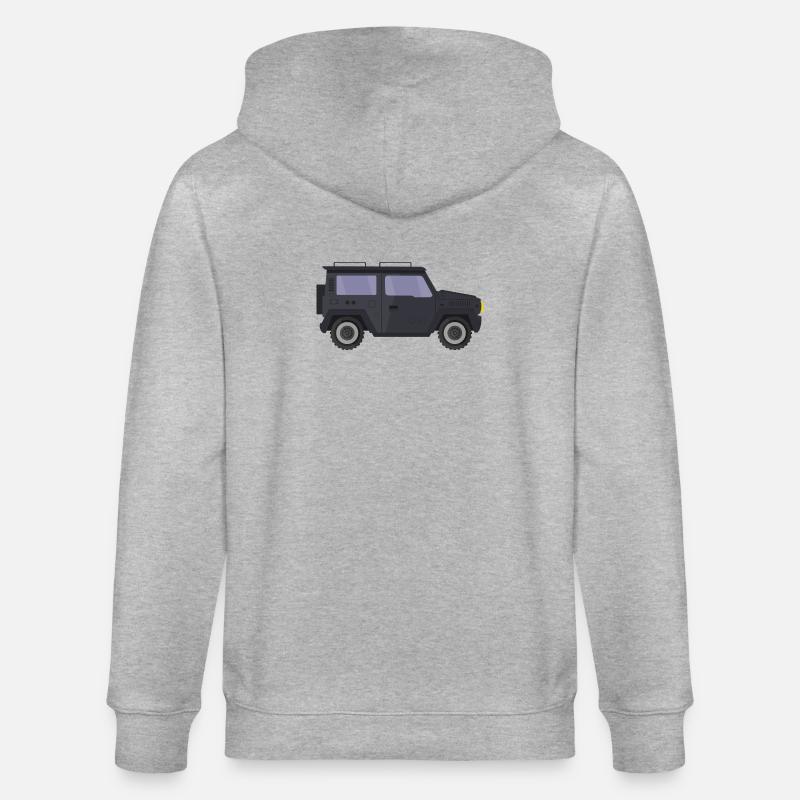 Jeep - Veste à capuche bio CULTIVATOR Stanley/Stella Unisexe - gris chiné