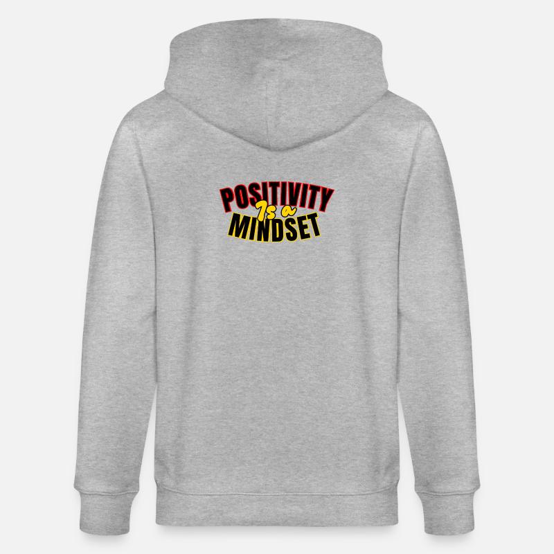 Positivité: mindset - Veste à capuche bio CULTIVATOR Stanley/Stella Unisexe - gris chiné