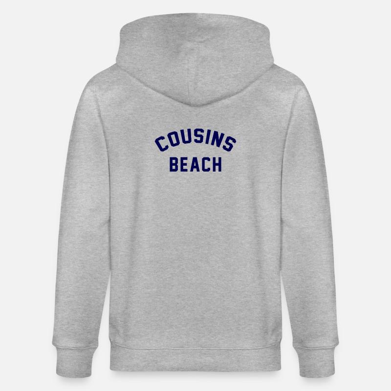 Plage des Cousins – Style universitaire - Veste à capuche bio CULTIVATOR Stanley/Stella Unisexe - gris chiné