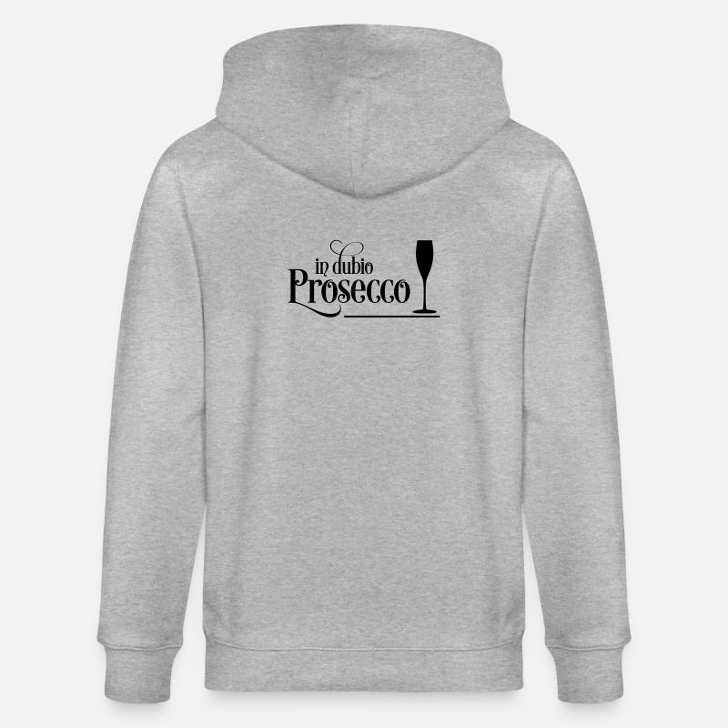 Prosecco - Stanley/Stella Unisex Bio-Kapuzenjacke CULTIVATOR  - Grau meliert