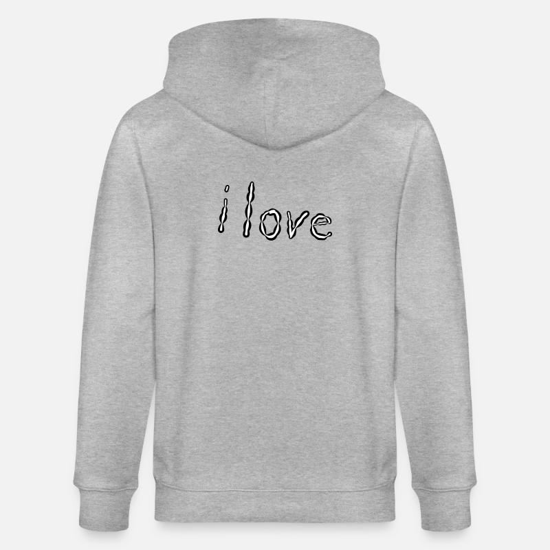 J’aime - Veste à capuche bio CULTIVATOR Stanley/Stella Unisexe - gris chiné