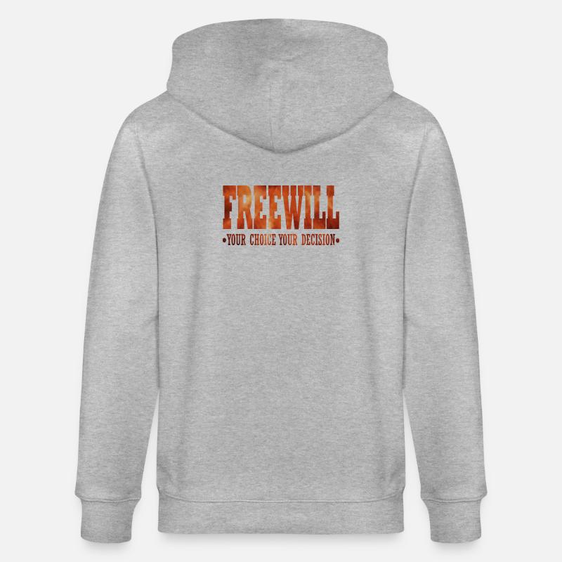 FreeWill - Stanley/Stella CULTIVATOR  Unisex Organic Hooded Jacket - heather grey
