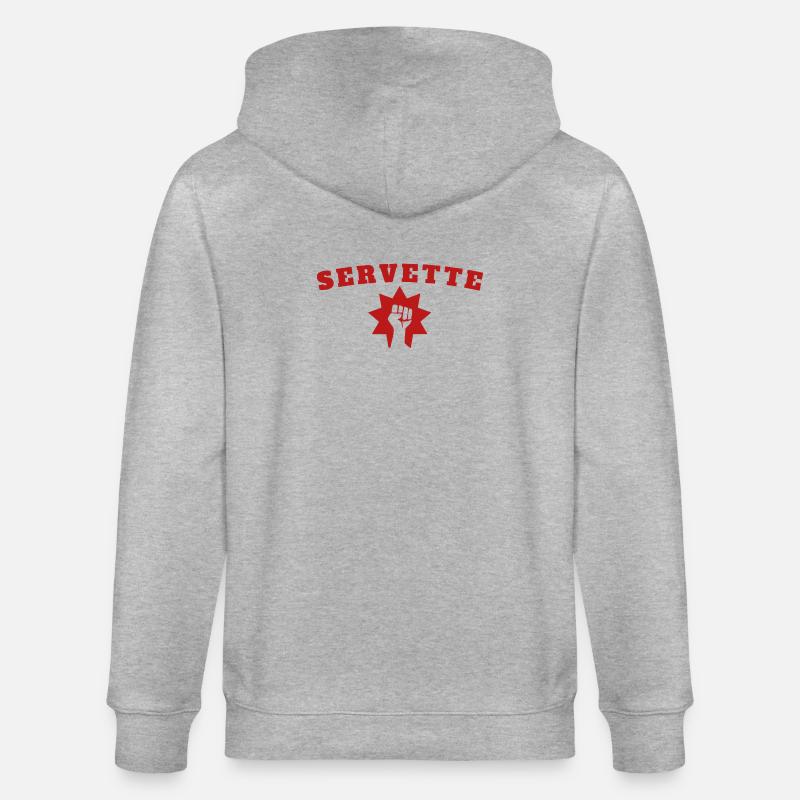 Servette - Stanley/Stella Unisex Bio-Kapuzenjacke CULTIVATOR - Grau meliert
