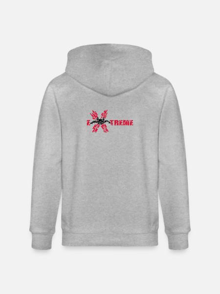 skydiver extreme - Stanley/Stella CULTIVATOR  Unisex Organic Hooded Jacket - heather grey