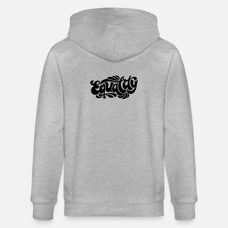 Egalité – Conception d’une déclaration féministe - Veste à capuche bio CULTIVATOR Stanley/Stella Unisexe - gris chiné