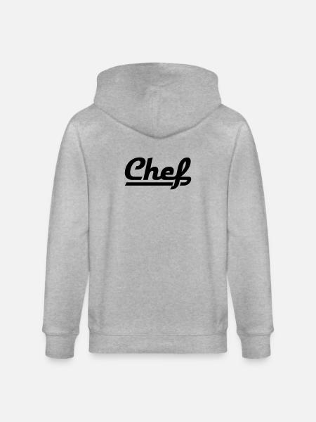 Chef - Veste à capuche bio CULTIVATOR Stanley/Stella Unisexe - gris chiné