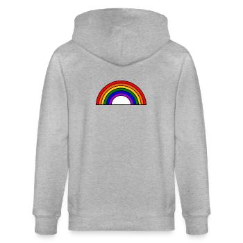 GELIEBTE. MEISTER. LEHRER. SCHULE - Stanley/Stella Unisex Bio-Kapuzenjacke CULTIVATOR  - Grau meliert - Hinten - Luana (180cm)
