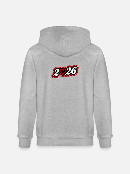Cœur 2026 - Veste à capuche bio CULTIVATOR Stanley/Stella Unisexe - gris chiné
