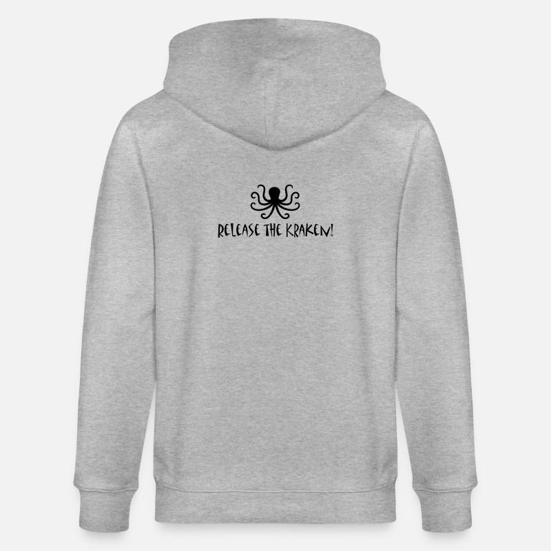 Relâchez le Kraken - Veste à capuche bio CULTIVATOR Stanley/Stella Unisexe - gris chiné