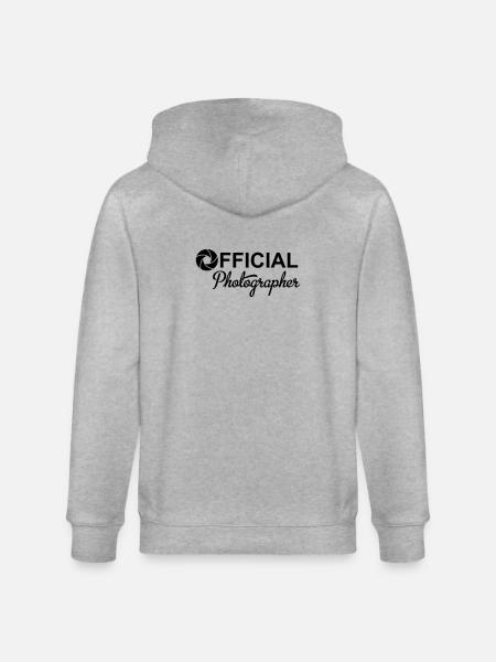 Photographer - Stanley/Stella CULTIVATOR  Unisex Organic Hooded Jacket - heather grey