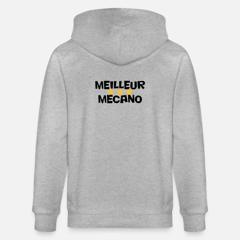 Beste Mecano - Stanley/Stella Unisex Bio-Kapuzenjacke CULTIVATOR  - Grau meliert