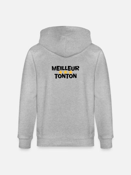 Best Uncle - Stanley/Stella CULTIVATOR Unisex Organic Hooded Jacket - heather grey