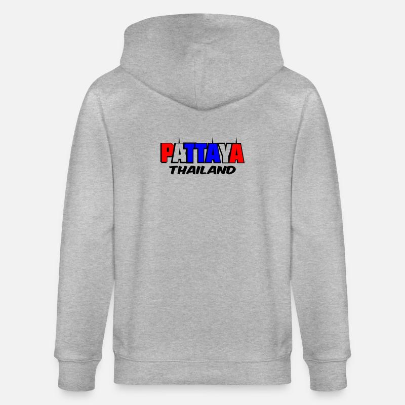 Pattaya Thaïlande - Veste à capuche bio CULTIVATOR Stanley/Stella Unisexe - gris chiné