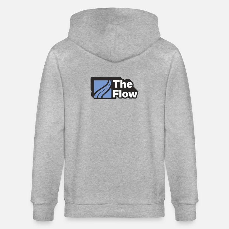 La conception du modèle d’écoulement - Veste à capuche bio CULTIVATOR Stanley/Stella Unisexe - gris chiné