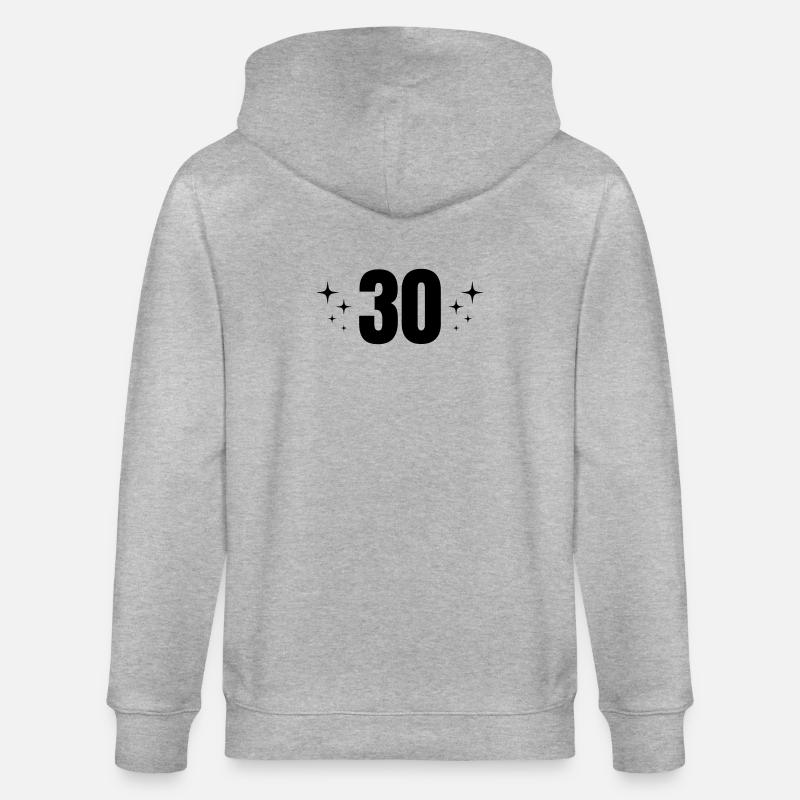 Fête d’anniversaire du 30e anniversaire - Veste à capuche bio CULTIVATOR Stanley/Stella Unisexe - gris chiné