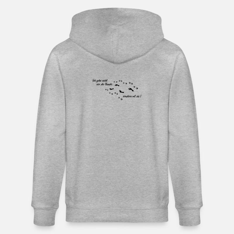 mit die Hunde - Stanley/Stella Unisex Bio-Kapuzenjacke CULTIVATOR  - Grau meliert