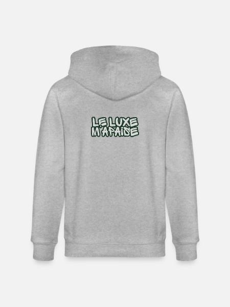 French Graffiti Luxury - Stanley/Stella CULTIVATOR Unisex Organic Hooded Jacket - heather grey