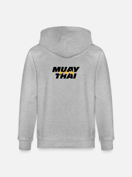 Muay Thai - Stanley/Stella CULTIVATOR Unisex Organic Hooded Jacket - heather grey