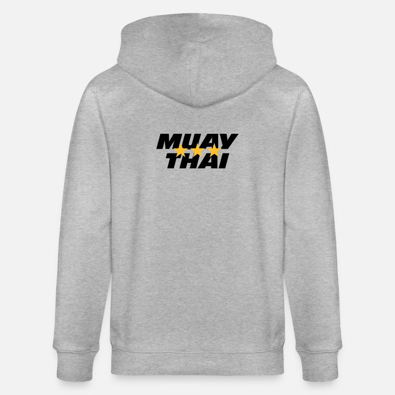 Muay Thai - Stanley/Stella Unisex Bio-Kapuzenjacke CULTIVATOR  - Grau meliert