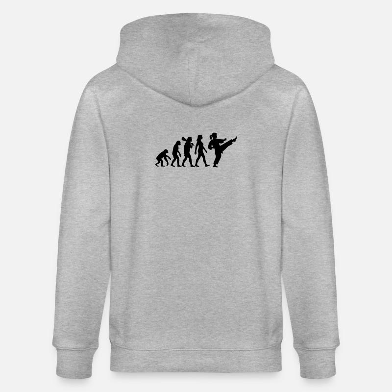 Karate Evolution - Stanley/Stella Unisex Bio-Kapuzenjacke CULTIVATOR  - Grau meliert