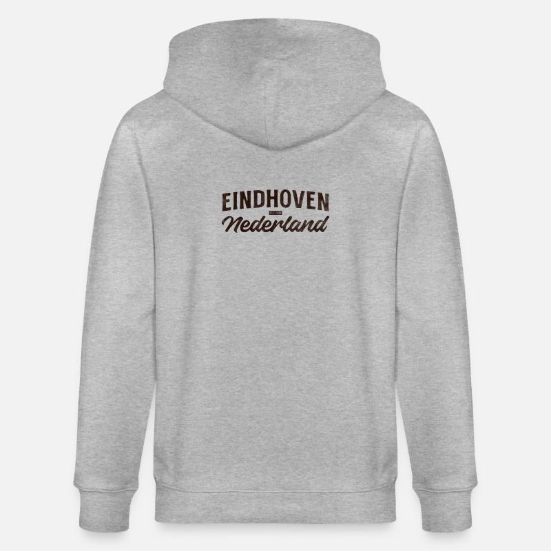 Eindhoven Nederland Script Logo - Veste à capuche bio CULTIVATOR Stanley/Stella Unisexe - gris chiné