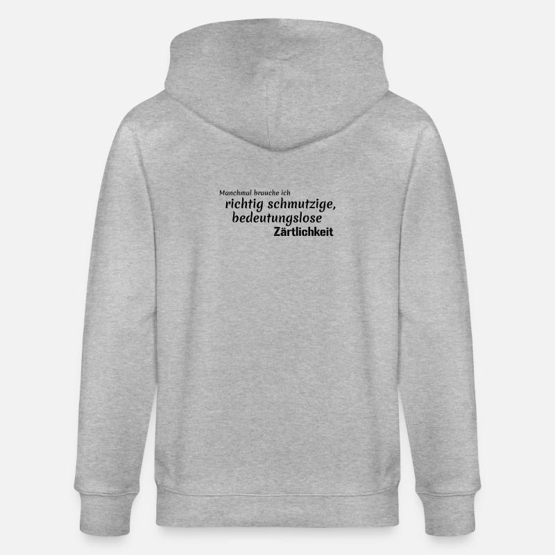 bedeutungslose Zärtlichkeit - Stanley/Stella Unisex Bio-Kapuzenjacke CULTIVATOR  - Grau meliert