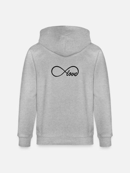 Love Infinity Swag - Veste à capuche bio CULTIVATOR Stanley/Stella Unisexe - gris chiné