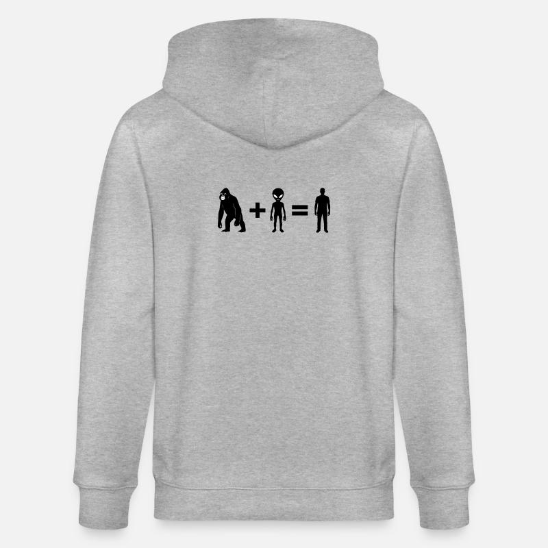 Evolution 2.0 by Falsches Design - Stanley/Stella Unisex Bio-Kapuzenjacke CULTIVATOR  - Grau meliert