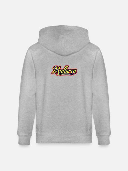 Mallorca Schrift - Stanley/Stella Unisex Bio-Kapuzenjacke CULTIVATOR  - Grau meliert