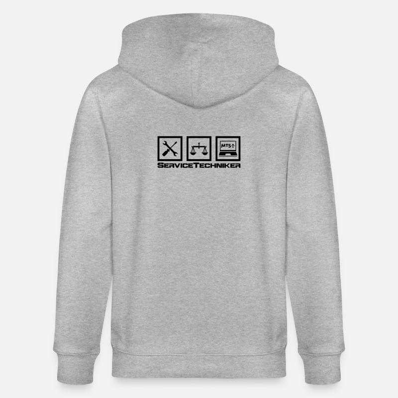 ServiceTech - Stanley/Stella Unisex Bio-Kapuzenjacke CULTIVATOR  - Grau meliert