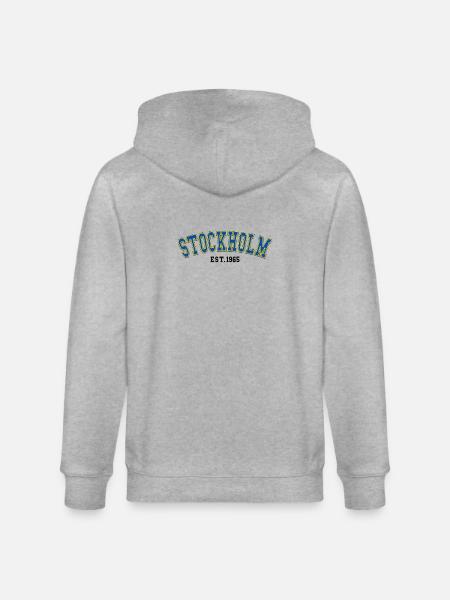 Stockholm Est.1965 - Stanley/Stella Unisex Bio-Kapuzenjacke CULTIVATOR  - Grau meliert