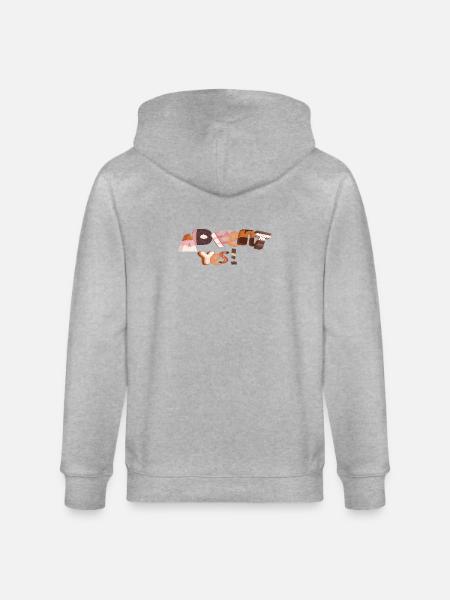 Advent Letters Made of Sugar - Stanley/Stella CULTIVATOR Unisex Organic Hooded Jacket - heather grey