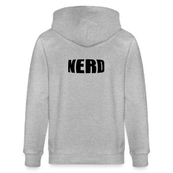 Nerd - Veste à capuche bio CULTIVATOR Stanley/Stella Unisexe - gris chiné - Dos - Luana (180cm)