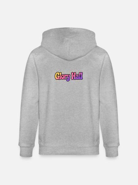 Glory Hall Psychedelisches Leuchten - Stanley/Stella Unisex Bio-Kapuzenjacke CULTIVATOR - Grau meliert