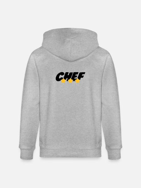 Chef cooking - Veste à capuche bio CULTIVATOR Stanley/Stella Unisexe - gris chiné