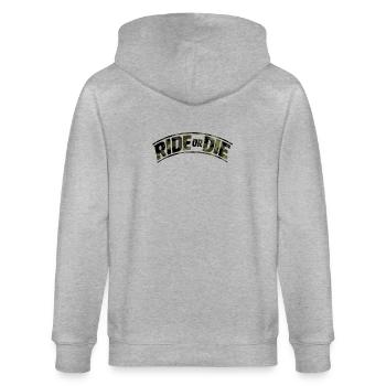 Camouflage Sheet Camouflage - Stanley/Stella CULTIVATOR  Unisex Organic Hooded Jacket - heather grey - Back - Luana (180cm)