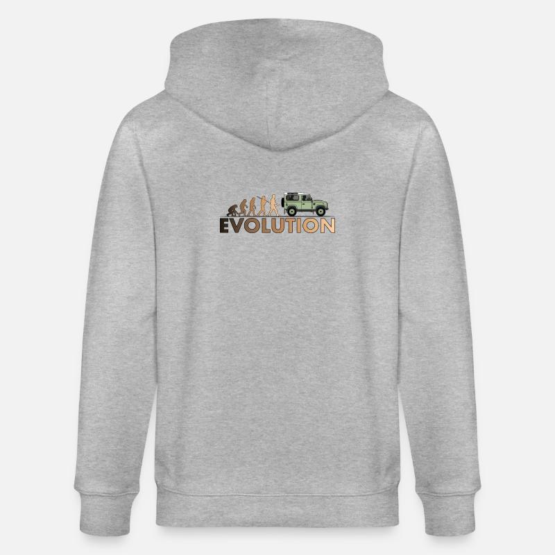 Defender 90 Evolution - Stanley/Stella Unisex Bio-Kapuzenjacke CULTIVATOR  - Grau meliert