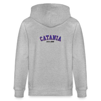 Catane Fondée en 2006 - Veste à capuche bio CULTIVATOR Stanley/Stella Unisexe - gris chiné - Dos - Luana (180cm)