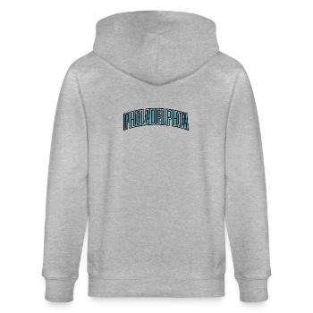 Philadelphia Arc Typo - Stanley/Stella Unisex Bio-Kapuzenjacke CULTIVATOR  - Grau meliert - Hinten - Luana (180cm)