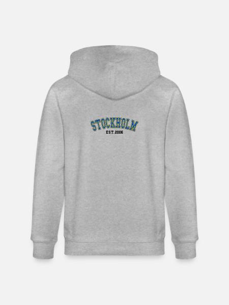 Stockholm Est. 2006 - Stanley/Stella CULTIVATOR  Unisex Organic Hooded Jacket - heather grey