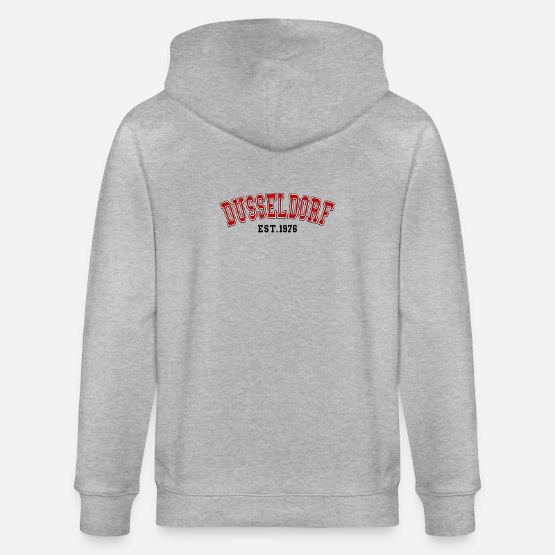 Düsseldorf fondée en 1976 - Veste à capuche bio CULTIVATOR Stanley/Stella Unisexe - gris chiné