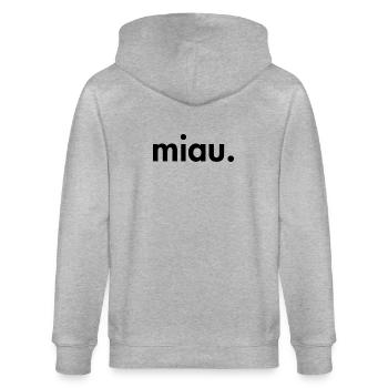 meow - Stanley/Stella CULTIVATOR  Unisex Organic Hooded Jacket - heather grey - Back - Luana (180cm)