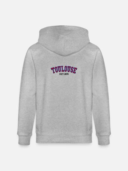 Toulouse Est. 1976 - Stanley/Stella CULTIVATOR Unisex Organic Hooded Jacket - heather grey