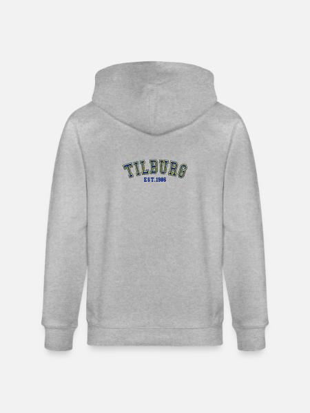 Tilburg gegründet 1986 - Stanley/Stella Unisex Bio-Kapuzenjacke CULTIVATOR  - Grau meliert