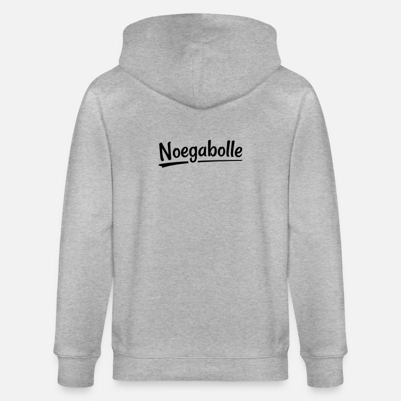 Noegabolle- Dialecte anversois - Veste à capuche bio CULTIVATOR Stanley/Stella Unisexe - gris chiné
