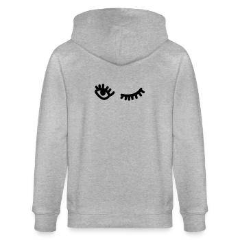 Zwinkern - Stanley/Stella Unisex Bio-Kapuzenjacke CULTIVATOR  - Grau meliert - Hinten - Luana (180cm)