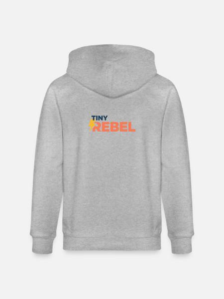 Tiny rebel - Stanley/Stella CULTIVATOR  Unisex Organic Hooded Jacket - heather grey