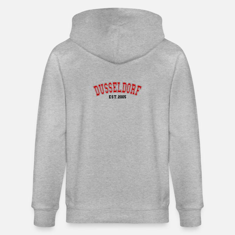 Düsseldorf Est. 2005 - Stanley/Stella Unisex Bio-Kapuzenjacke CULTIVATOR  - Grau meliert