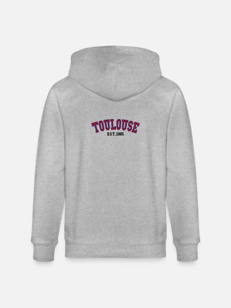 Toulouse Est. 1985 - Stanley/Stella CULTIVATOR Unisex Organic Hooded Jacket - heather grey