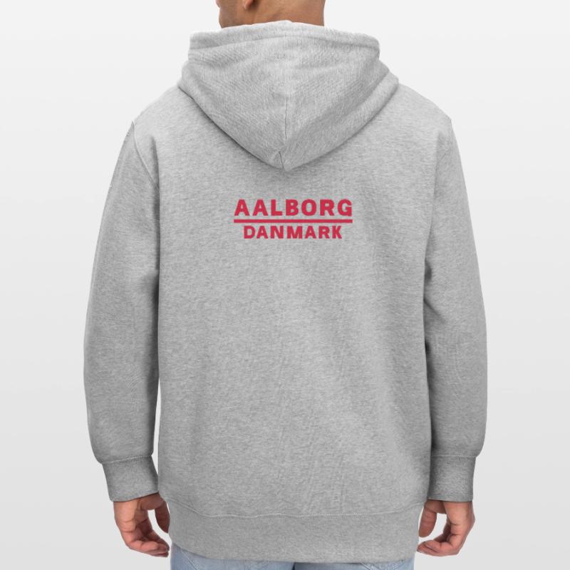 Aalborg, Danemark, Rouge Conception de texte Veste à capuche bio CULTIVATOR Stanley/Stella Unisexe